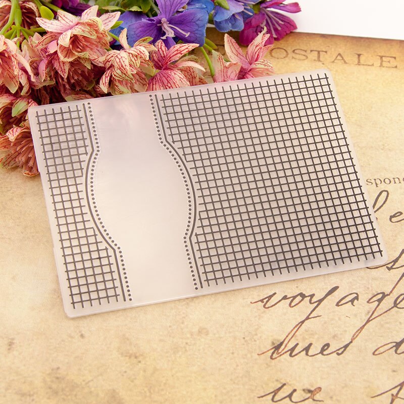 plastic square template craft card making paper card album wedding decoration scrapbooking Embossing folders