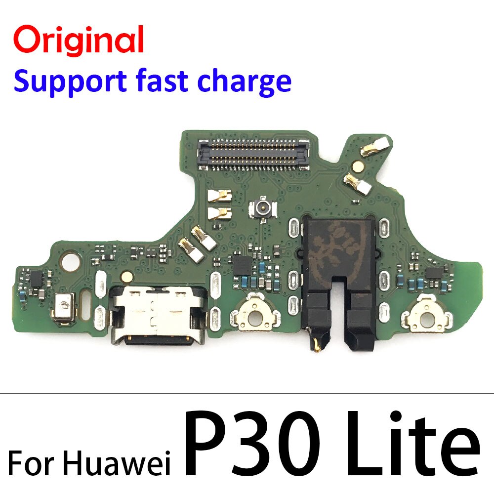 100% Origineel Voor Huawei P9 P10 P20 P30 Pro Lite Plus P20Pro P40 Lite E Usb Opladen Socket Port Dock lader Connector Board: P30 Lite  Original