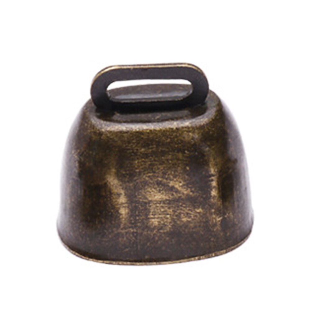 Diy tilbehør anti tapt retro kjæledyr høyt skarpt spre storfe gård husdyr dyr prærie ku hestehold beite bjelle metall: Grønn bronse