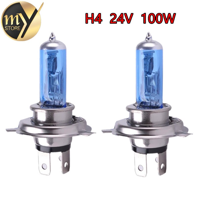 20 stks 24 v H4 100 w Super Heldere Mistlampen Halogeen Lamp High Power Koplamp Lamp Auto Lichtbron parking Head Wit 100/90 w