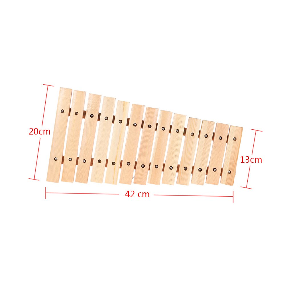 Musikalsk xylofon orff instrumenter piano treinstrument for barn barn baby musikk pedagogiske leker med 2 klubber
