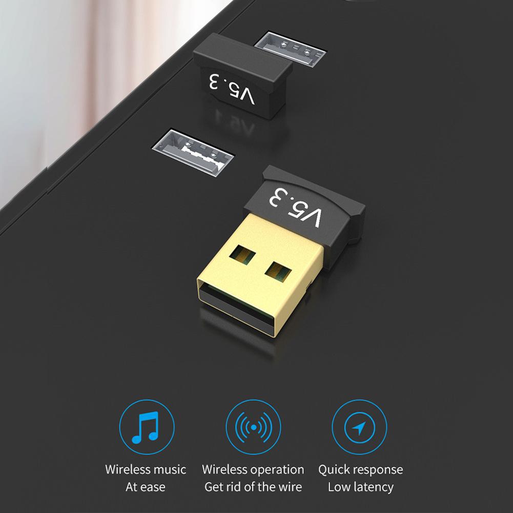Bezprzewodowy adapter USB Bluetooth 5.3 kompatybilny z Bluetooth Mini Transmitte Music Receiver Adaptador do komputera/PC/Desktop/Laptop