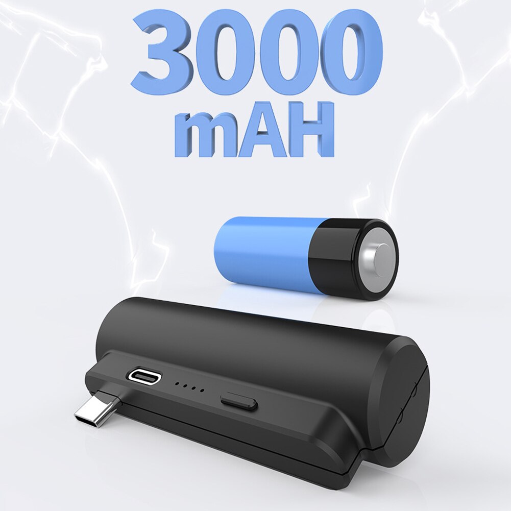 3000mAh Power Bank Emergency Charger Type-C For Oculus Quest 2 Capsule Portable VR Glasses Battery Pack Charging Accessories