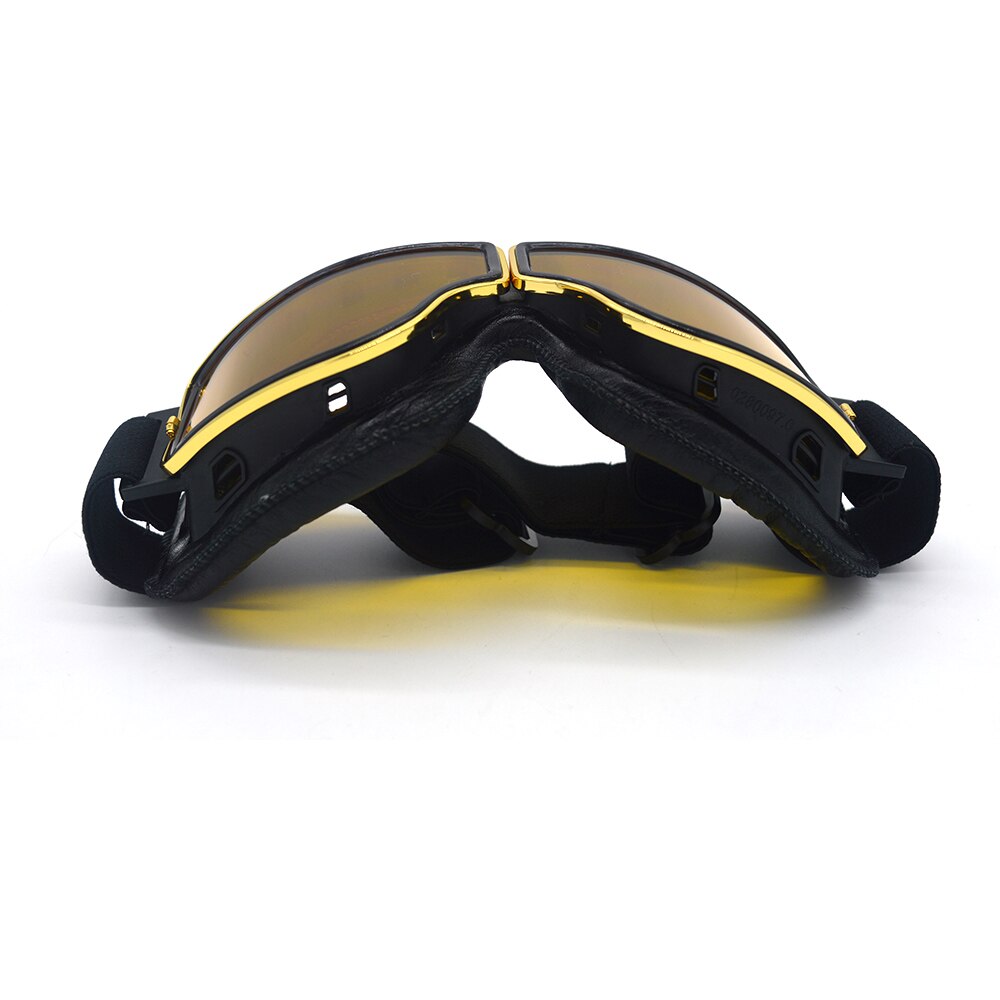Mooreaxe Motorcycle Vintage Goggles Pilot Motorbike Scooter Biker Retro Glasses Jet Helmet Goggles For Harley Helmet