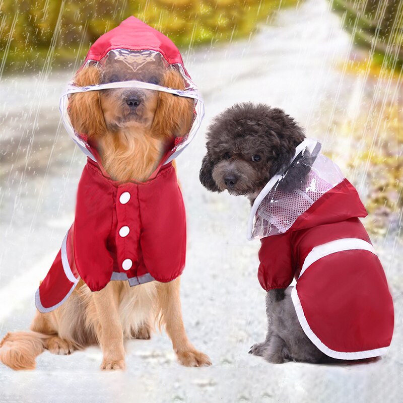 Waterdichte Kleine Hond Regenjas Reflecterende Grote Hond Kleren Outdoor Jas Regen Jas Huisdier Puppy Grote Hond Poncho Ademend Mesh