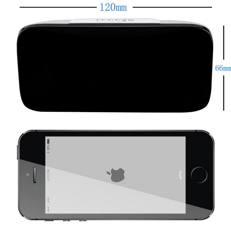 Font Digital LED Alarm Clock Big Screen Snooze Powered Voice Control LargeTime Home Decoration Clock