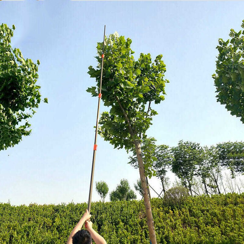 Axis Line - Professionele telescoopstang 8, 10, 12, 14 of 16 meter met glijsteen en grip protector 4-delig, 14 meter