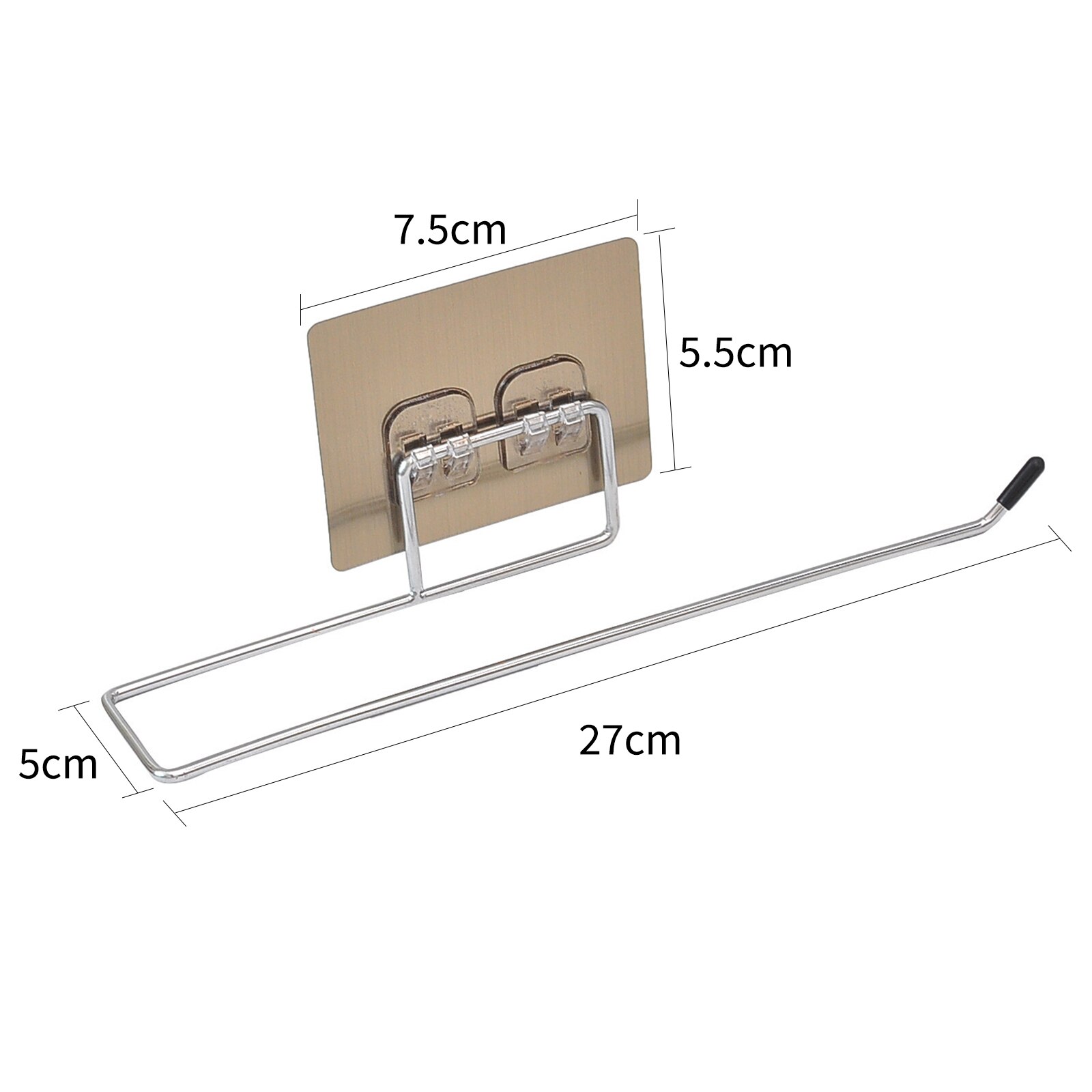 Keuken Tissue Houder Opknoping Badkamer Toiletpapier Handdoekhouder Rack Keuken Papierrolhouder Toiletpapier Stand Handdoek: 27x6x5cm