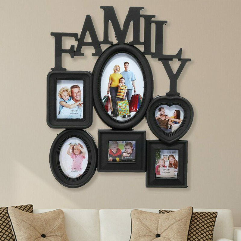 Fotolijsten Muur Fotolijst Familie Foto &#39;S Te Zetten Foto &#39;S Display Woonkamer Slaapkamer Muur Decor 31X38Cm Foto Display