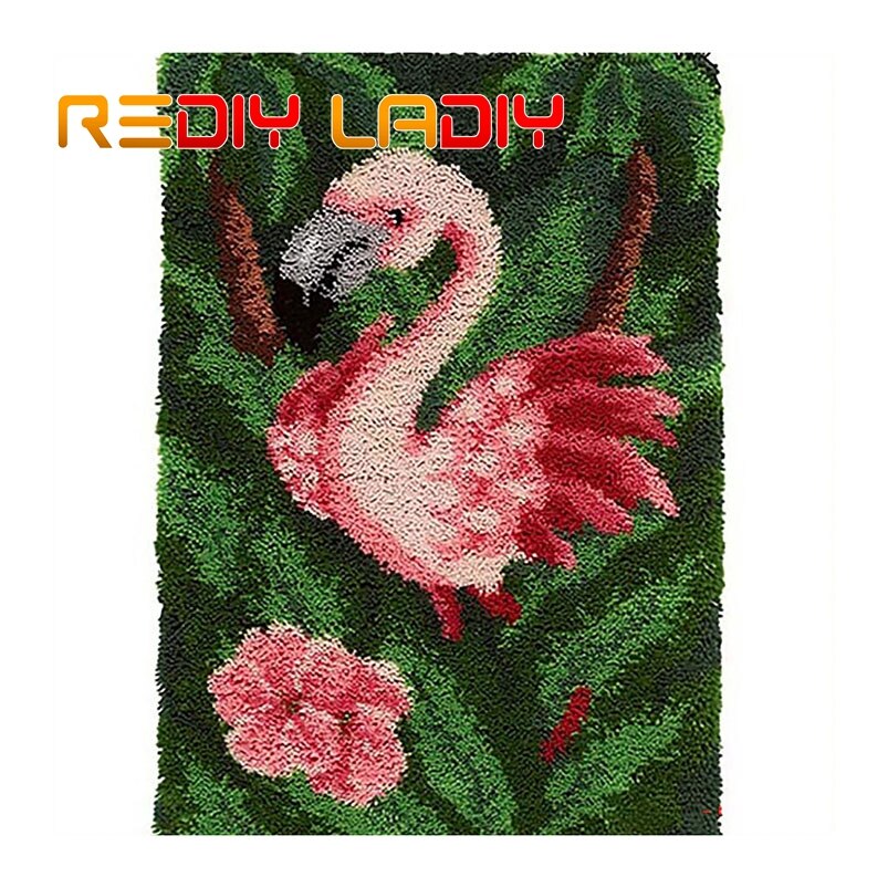 Matta med låskrok gör din egen matta sovande katt virkkudde gör-det-själv matta matta akrylgarn tryckt canvas hobby & hantverk: Zd695