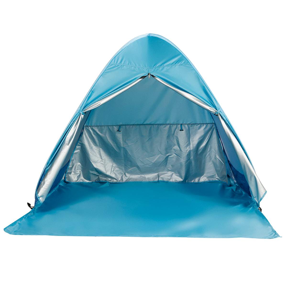 2-5 Person Auto set-up Portable Beach Tent Anti UV Shelter Camping Fishing Hiking Picnic Outdoor Camping Ventilation&Cool: Blue L