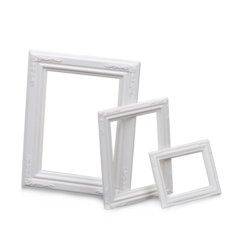 3pcs photo Simulation Frame model European frame/interior decoration make ornaments/sandbox material/DIY toy accessories