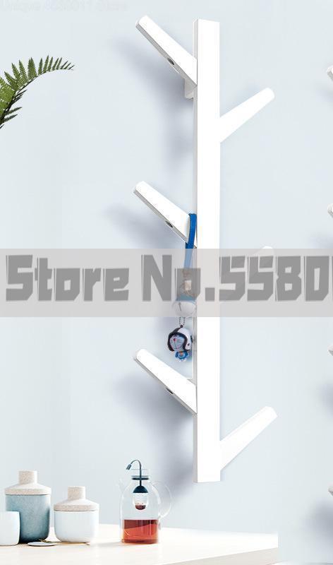 Nordic bamboo wall coat rack tree bedroom hanger living room wall hanger: 1 / 10 hanging