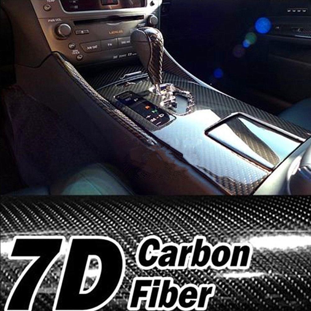 60x150cm 7D Texture Weave High Glossy Carbon Fiber Wrap Film Motorcycle Interior Styling Car Fiber Accessorie Carbon Stylin U9W5