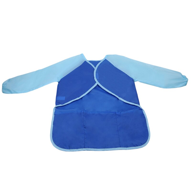 Bakken Eten Schorten Zakken Voor Kwast Tool Kids Waterdicht Art Craft Schort Kiel Voor Kinderen Diy Schilderij Tekening: blue