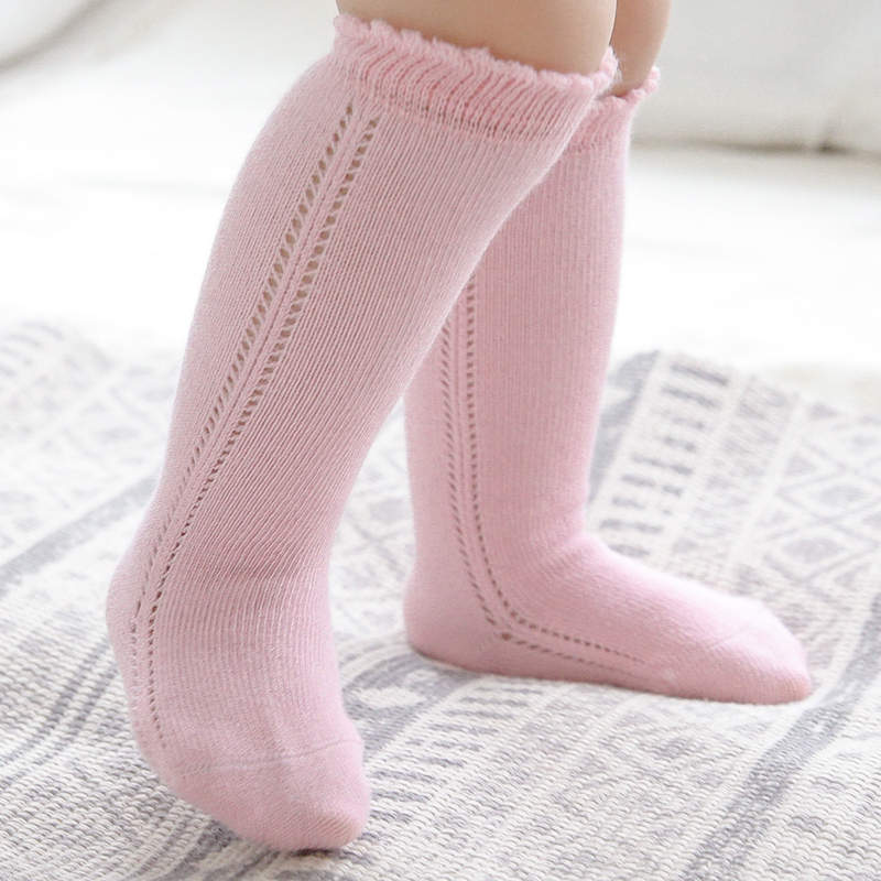 Warmom Baby Mädchen Jungen Knie Hohe Socken Rohr Rüschen Säuglinge Kleinkinder Socken freundlicher Lange Socken für Mädchen Baumwolle freundlicher socken