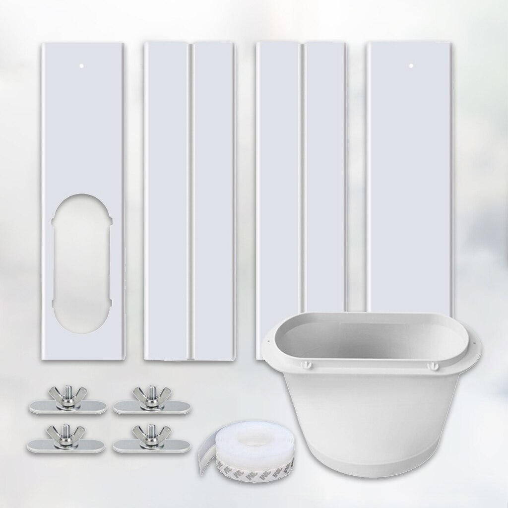 Air Conditioner Window Kit with Coupler for AC Unit Spare Parts Premium: 150mm Window Adaptor