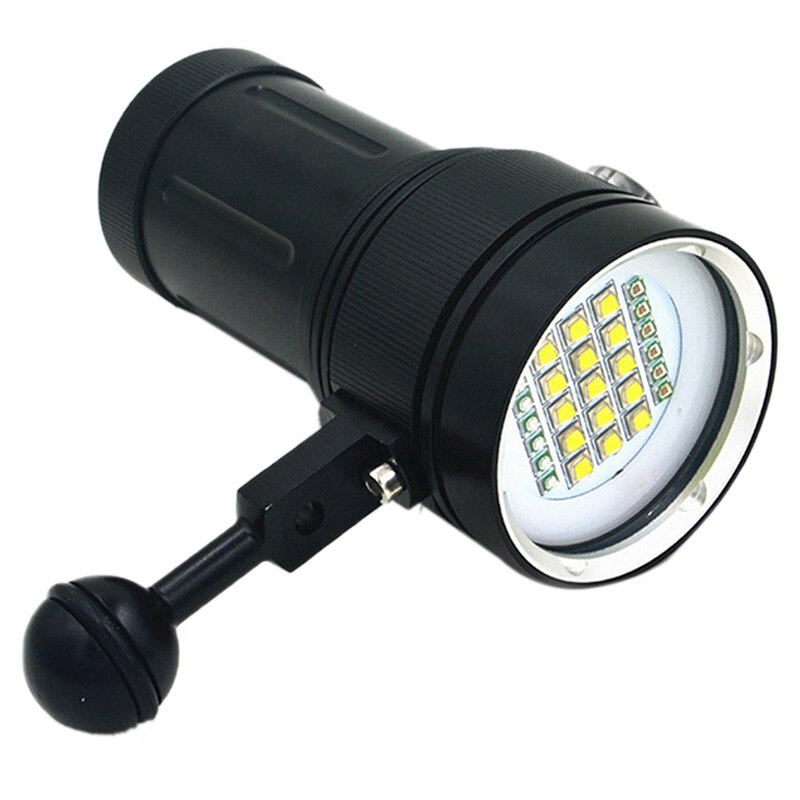 Plongée sous-marine 100M XM-L2 LED caméra vidéo photographie lumière torche lampe de poche A15: Default Title