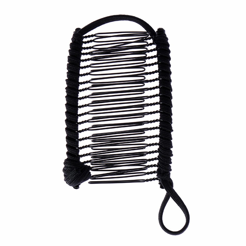 1PC Vintage Unisex Lazy Banana Combs Stretchable Metal Hairclip Head Massage Stretchable Comb Hair Styling Tool Acces