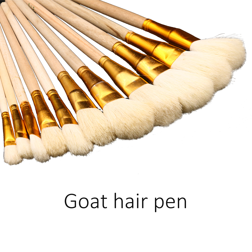 Uld børste feje bladguld sølv folie, børste lim, skønhed makeup børste, et sæt gør-det-selv forgyldte blade værktøjer træ børste
