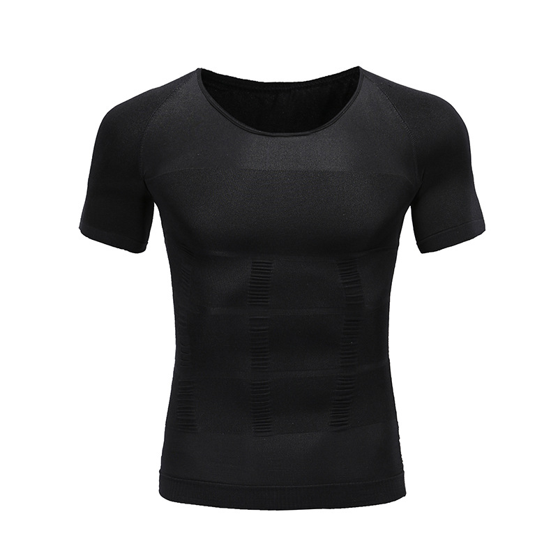 Men&#39;s Slimming Shaper Posture Vest Male Belly Abdomen For Corrector Compression Body building Fat Burn Chest Shirt Corset