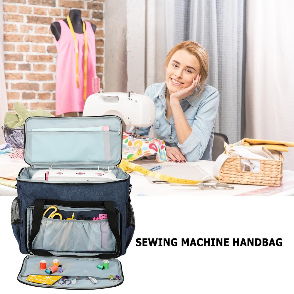 Knitting Bag Oxford Cloth Machine Storage Bag Large Capacity Sewing Tools Handbag Sewing Tools Dust Cover Case Accessories