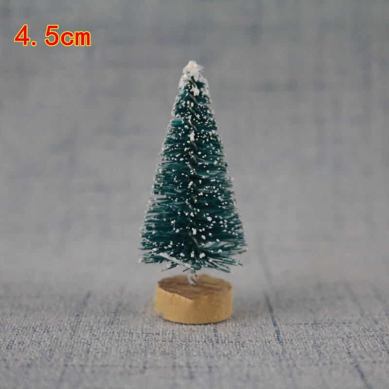 12 stk mini juletræ sisal silke cedertræ dekoration lille juletræ mini treekristmas dekorationer til hjemmet