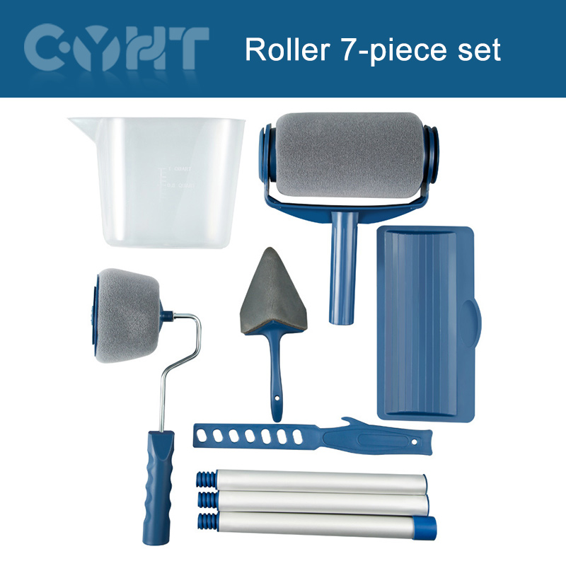 Naadloze Verstelbare Muur Roller Kwast Emulsie Verf Muurschildering Telescopische Staven Borstels Textuur Roller Verfborstelgereedschap: Licht Groen