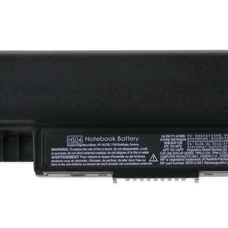 41WH HS04 Laptop battery For HP Pavilion 14-ac0XX 15-ac0XX 255 245 250 G4 240 HSTNN-LB6V HSTNN-PB6S 807611-831 HS03 2800mah