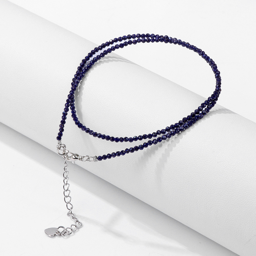 Mini Steen Kralen Ketting 2mm Facet Natuurlijke Agat Quartz Kettingen Vrouwelijke Mode Party Choker voor Vrouwen Meisjes Sieraden