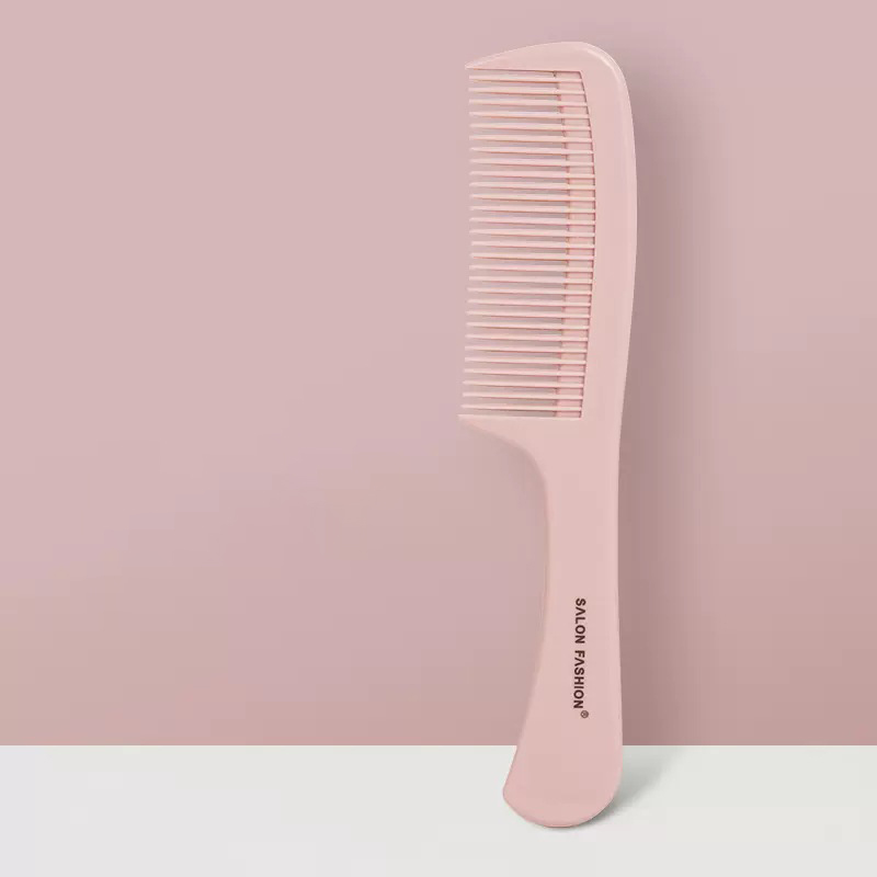 Handheld Hairbrush Wide Tooth Comb Plastic Flat Comb Hair Scalp Massage Smoothing Comb Detangle Hairdressing Comb Styling Tool: Beige
