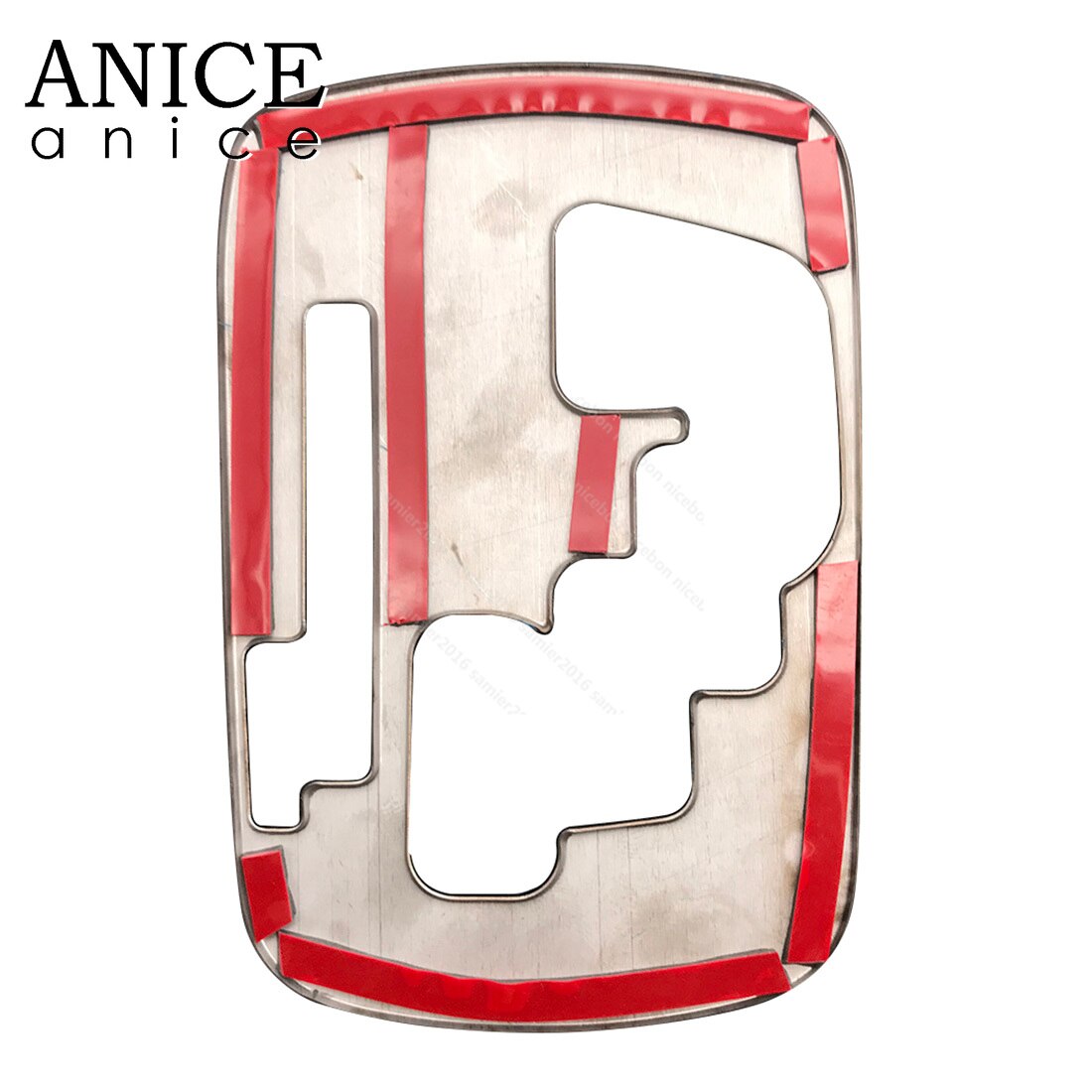 Carbon Fiber Color Steel Auto Gear Shift Panel Trim Fit for Toyota Hilux Revo Rocco RHD