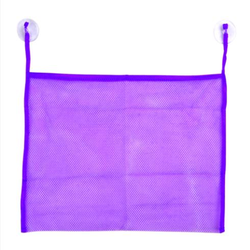 Hbb baby børn bad badekar legetøj mesh net opbevaringstaske organizer holder badeværelse: Lilla