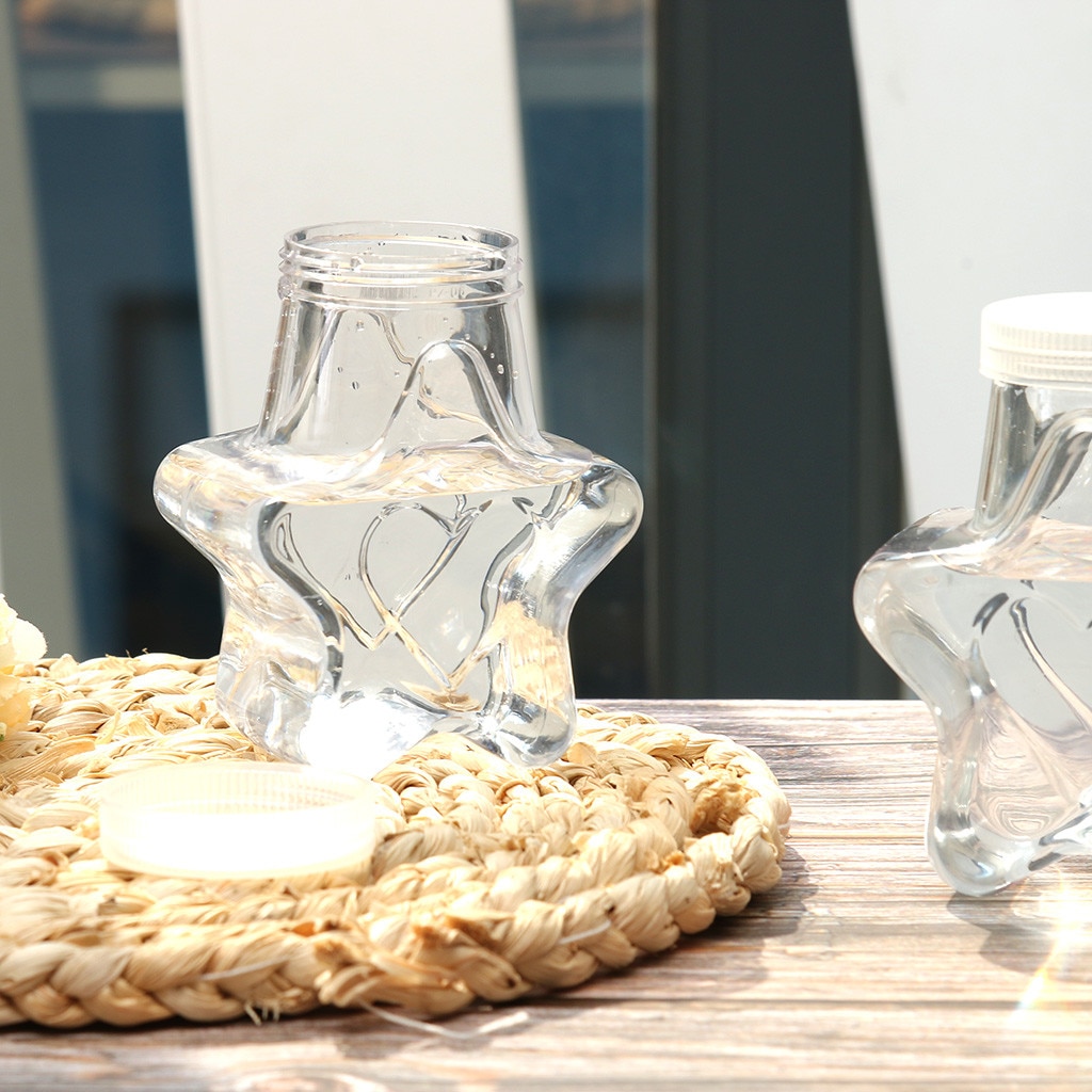 1pc Plastic Star Shaped Bottle Drink Cup Water Wine Bottle Party Home Decor Summer Beach Drink Cup Wedding Bottle