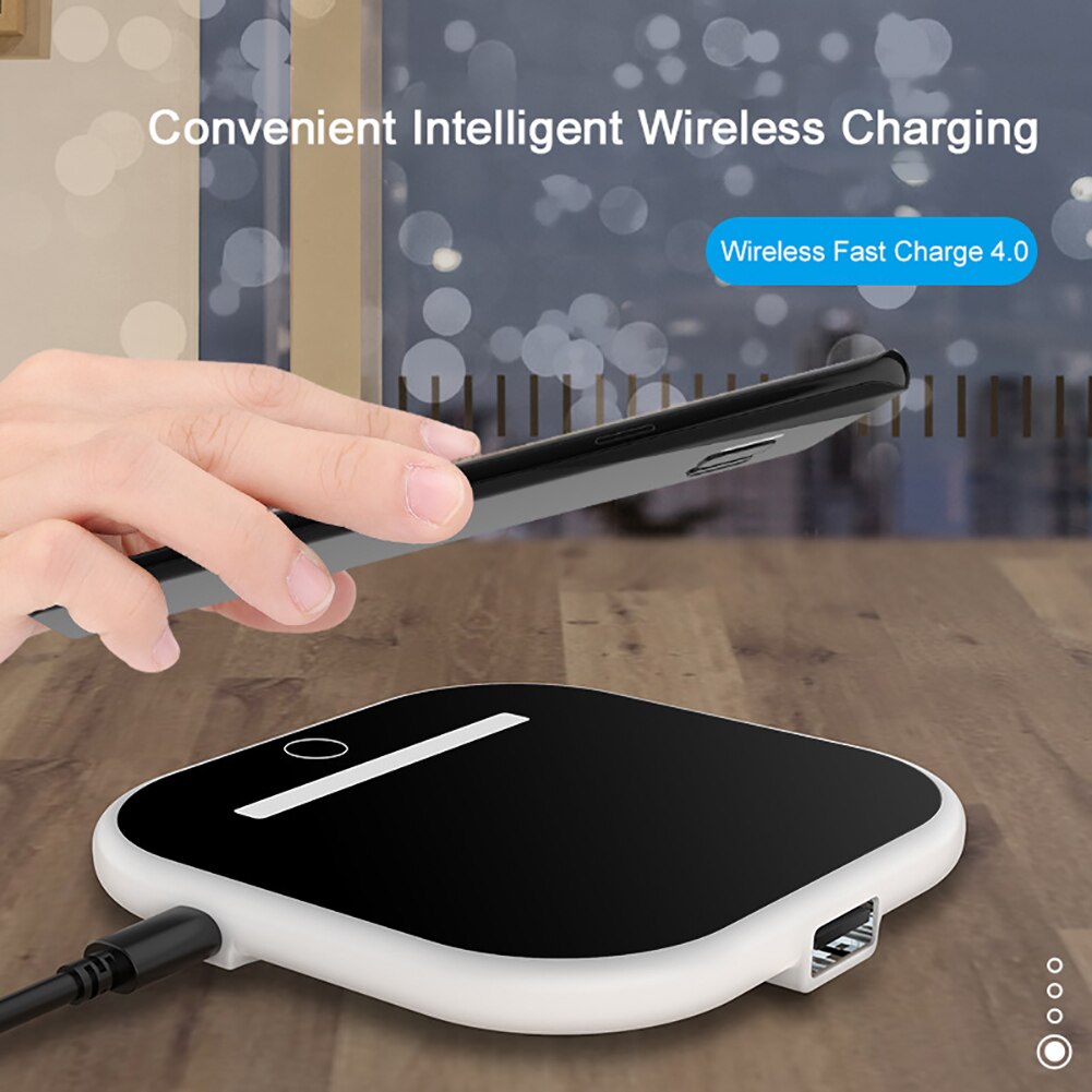 Qi Wireless Charger Table Lamp Night Light Fast Charging Pad For iPhone SE2 8Plus X XR XS 11 PRO Max Samsung S10 S9 S20 Note10 9