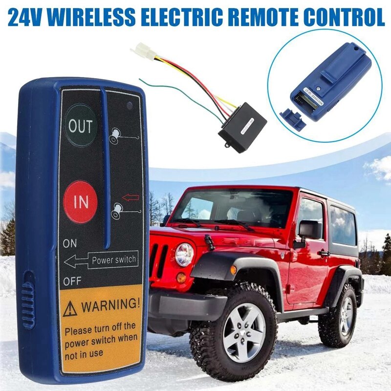 12V/24V Auto Wireless Winch Afstandsbediening Schakelaar Voor Truck Jeep Atv Unit Lier Schakelaar