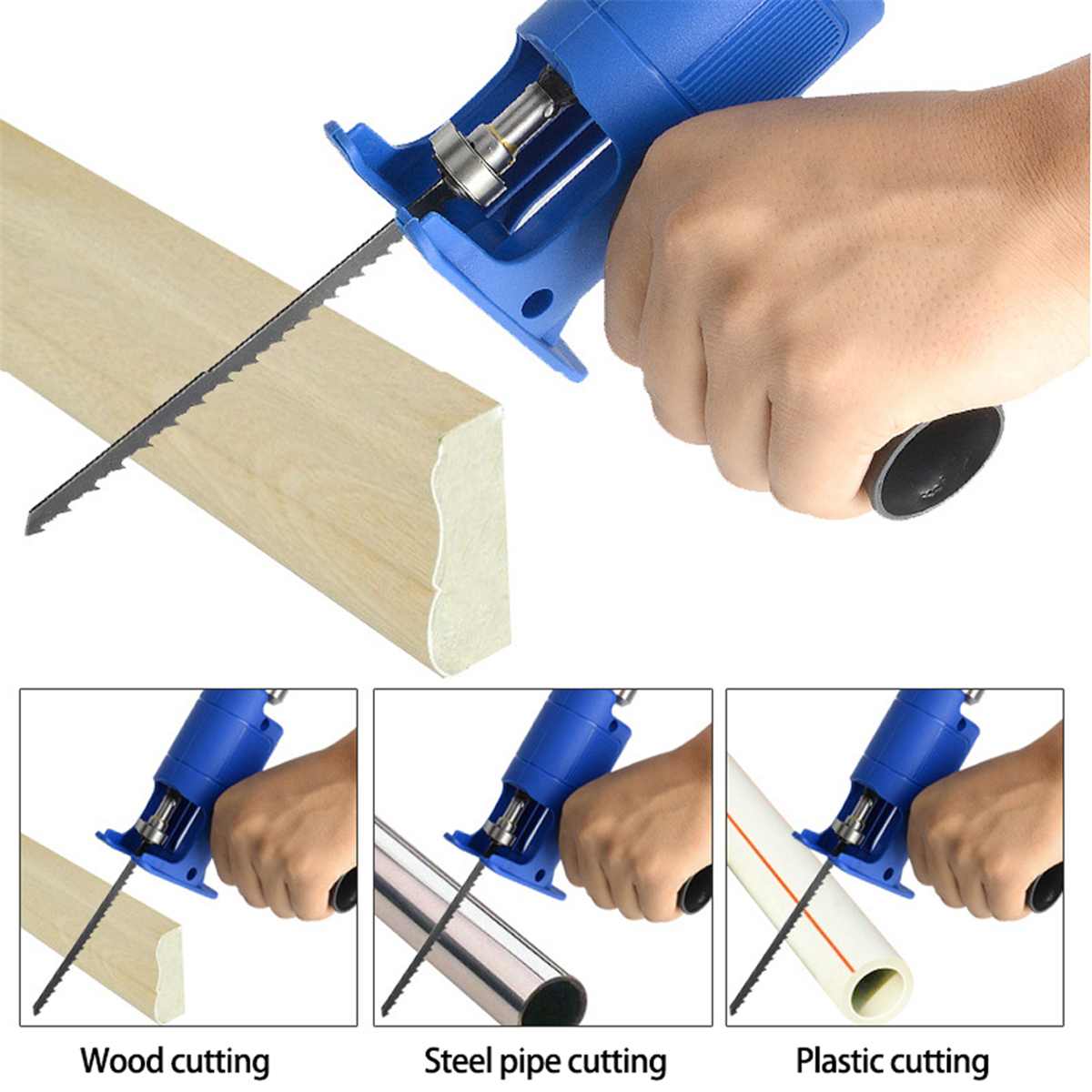 Power Tool Attachment Accessories Reciprocating Saw Home Adjustable Electric Drill Portable Non-Slip Cutting Wood Adapter DIY