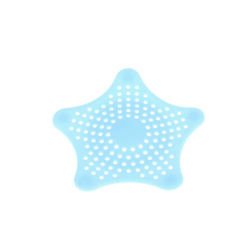 Silicone maille filtre évier passoire passoire salle de bain filtre accessoires de cuisine Gadgets: light blue