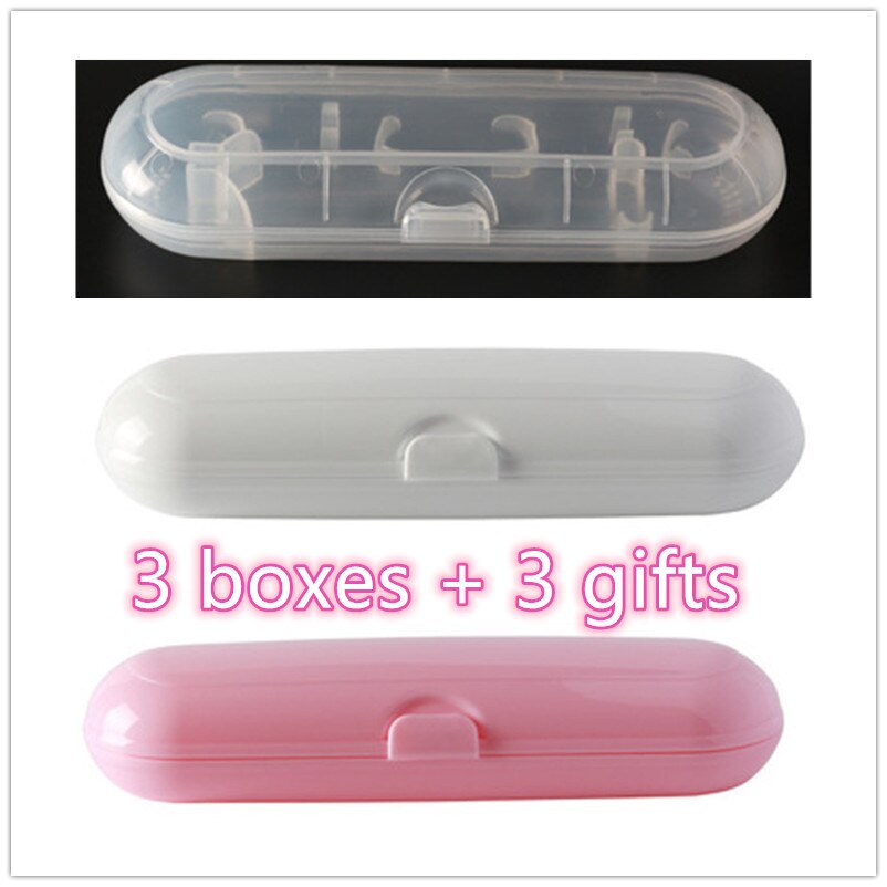 Oral B Electric Toothbrush Travel Box Ultrasonic Toothbrush Portable Box Outdoor Electric Toothbrush Protective Cover: Transparent WhiteRed