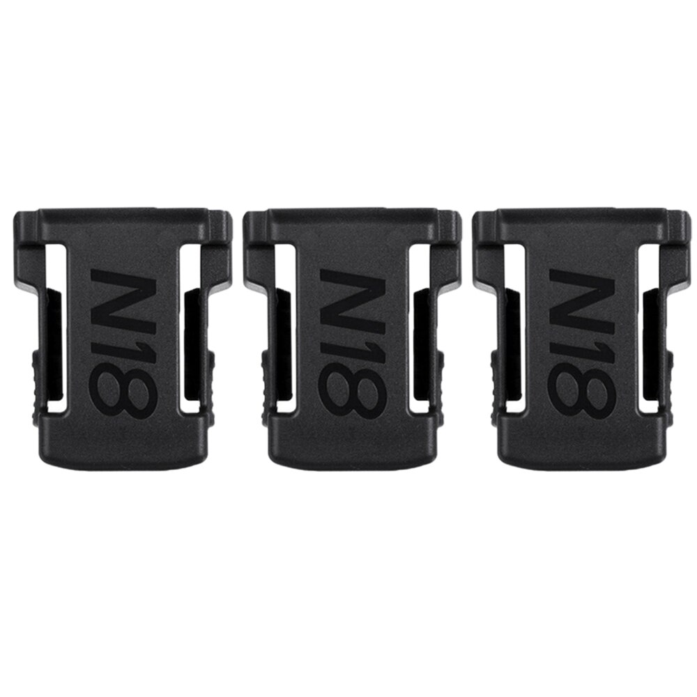 1/2/3Pcs Batterij Houder Voor Milwaukee Batterij Mount Dock Houder Fit Voor M18 48-11-1850 18V Mount Houder Cover Dock Clip: 3 pcs black