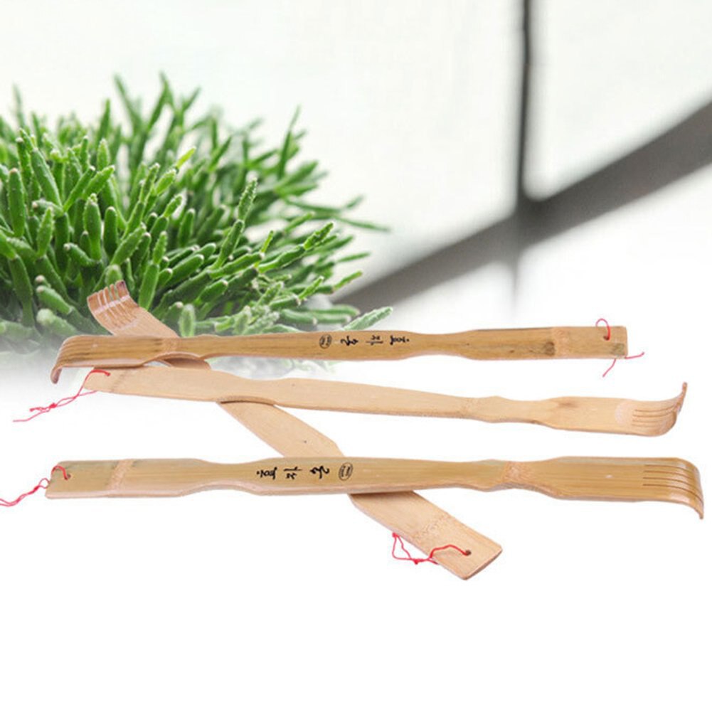 2Pcs 18inch Extra Long Scratching Backscratcher Korean Characters Bamboo Back Scratchers Self Massager