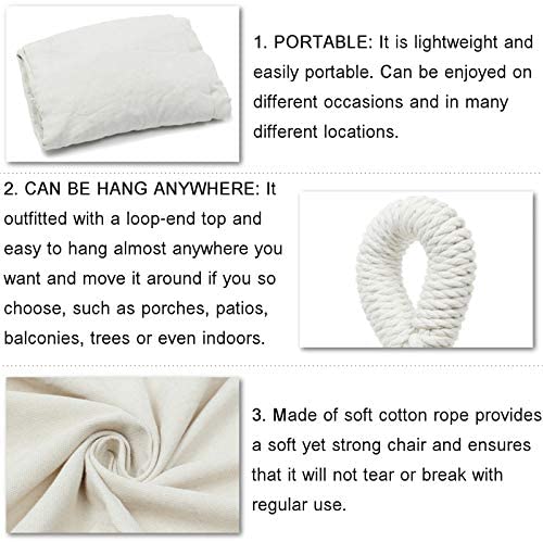 Ulkona riippumatto keinuverkko boho iso brasilialainen macrame -haara kaksinkertainen deluxe -tuoli rannalle, pihalle, sisätiloihin, häät