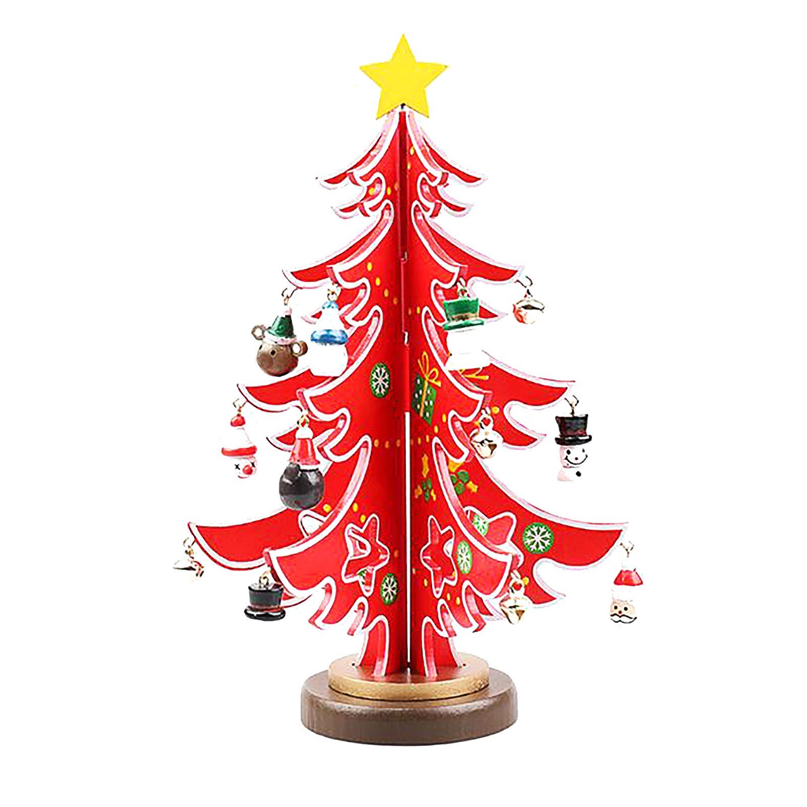 Wooden Christmas Tree Table Desktop Decoration Christmas Party diy christmas decoration Tree christmas Year's navidad