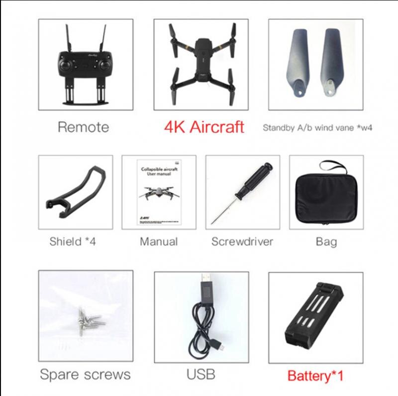 1080P Drone X Pro Wifi Fpv 4K Hd Camera Opvouwbare Selfie Rc Quadcopter 3 Batterij Optische Stroom Quadcopter afstandsbediening Speelgoed: 07
