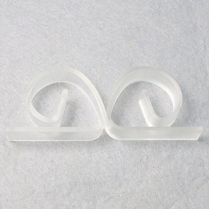 -24 -pack plast abs genomskinlig duk klämma duk klämma bord kjol klämma klar plast duk klämmor bord vik