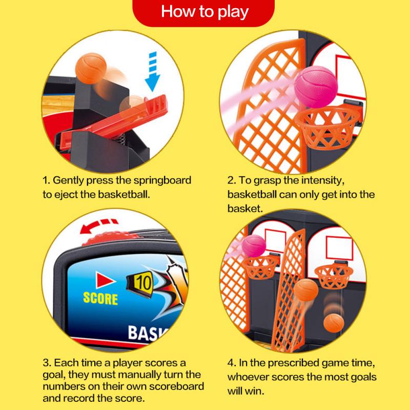 Zwei-weg Zwei-weg Auswurf Basketball Gericht eltern-Art-Interaktion Mini Sport Finger Projektion Tabelle Spiel Schießen