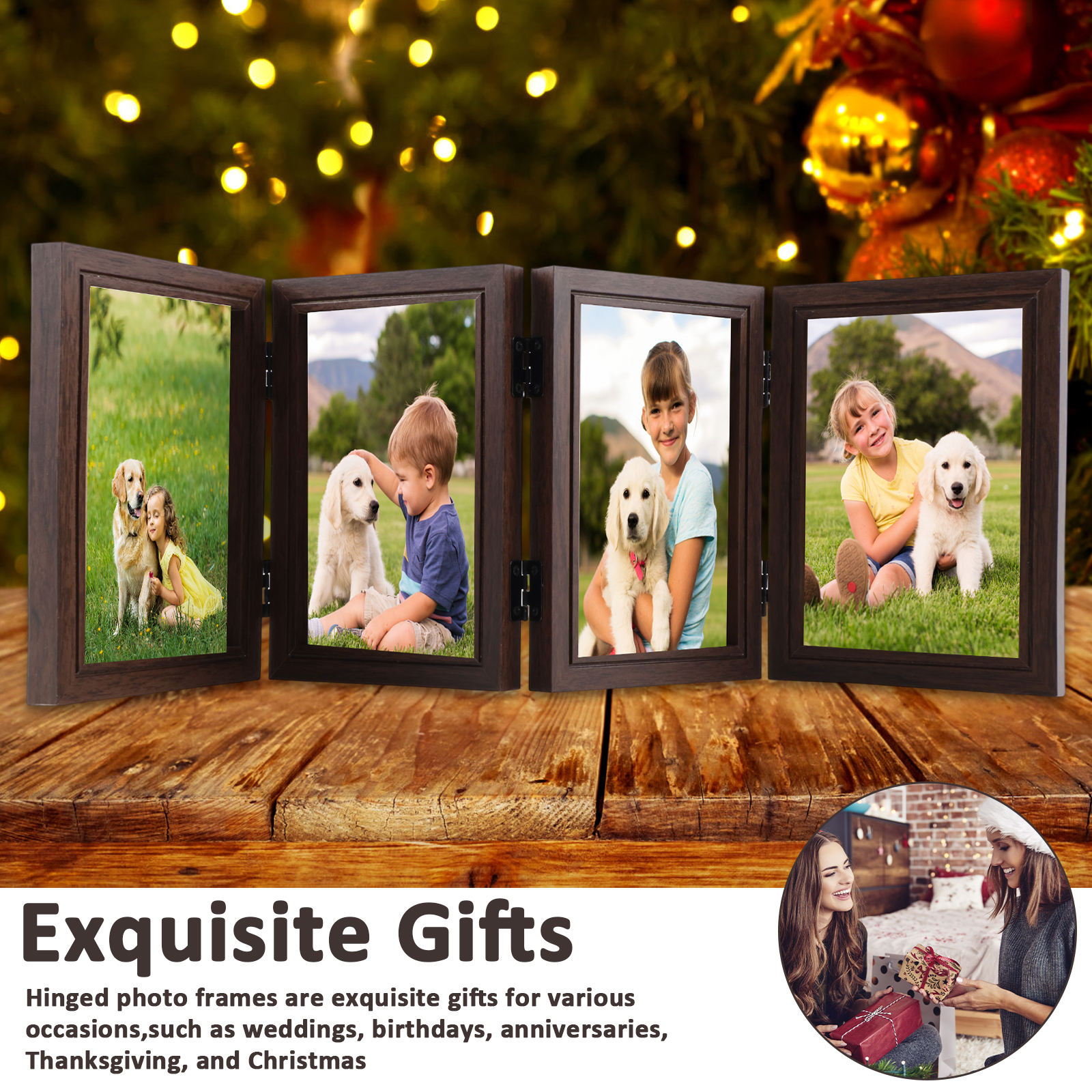 Folable Frame Hinged Picture Frames 4x6 inch Foldable Photo Fram... – Grandado