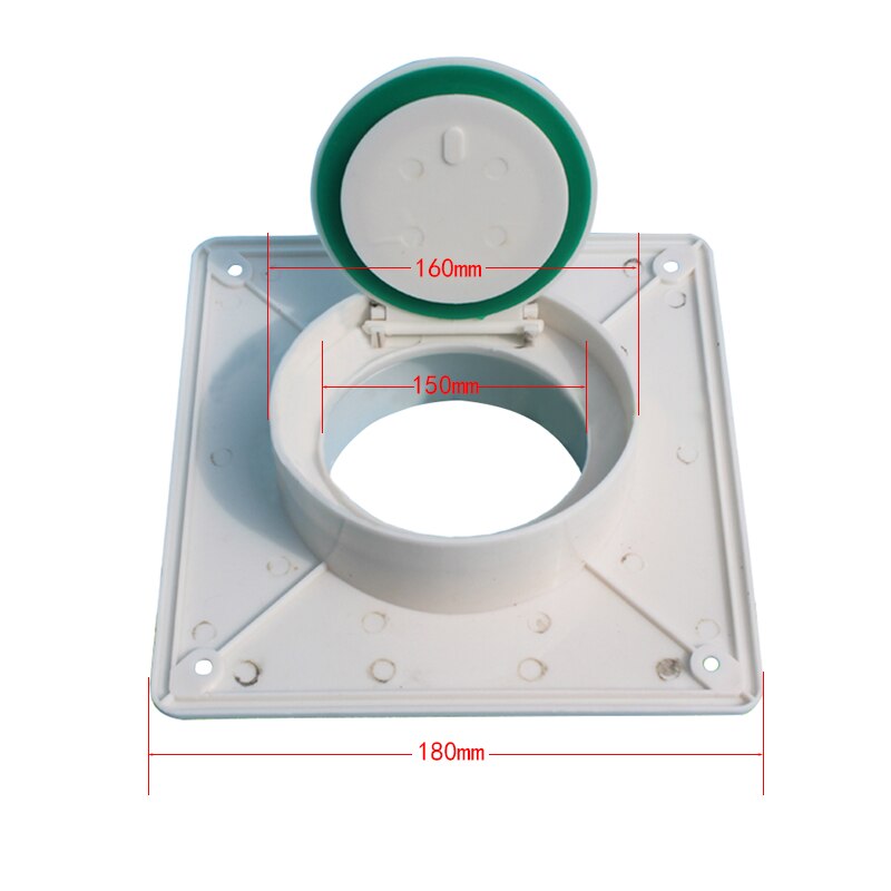 Abs Muur Air Vent Ventilator Buis Terugslagklep Voor Keuken Wc Ventilatie Systeem Uitlaat Rookkanaal Anti-geur valve