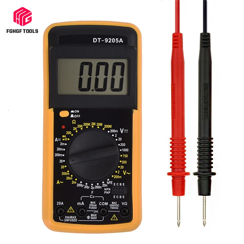 Digital LCD Multimeter AC DC Voltmeter Ammeter Resistance Capacitance Multimetro Capacitor Tester Aneng Multitester Unit Tools