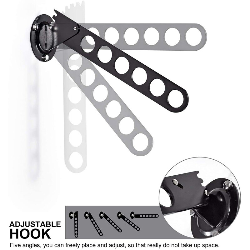 2 Pack Wall Mount Kleerhanger Rack Chrome Muur Kleerhanger Haak Wasserij Hangers Wall Mount Jas Rack